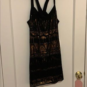 Black Beaded Sparkle Dress